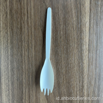 Flatware berkualitas tinggi peralatan peralatan makan bermata biodegradable garpu